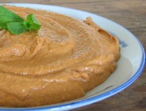 Muhammara dip. A great use of bell peppers.